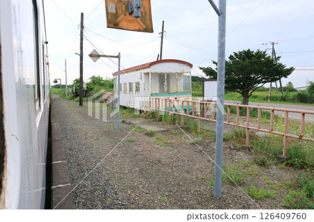 JR北海道日高本線苫小牧站至穆川站的風景（2023年夏季多雲） 126409760