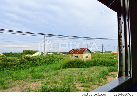 Scenery from Tomakomai Station to Mukawa Station on the JR Hokkaido Hidaka Main Line (cloudy in summer 2023) Scenery from Tomakomai Station to Mukawa Station on the JR Hokkaido Hidaka Main Line (cloudy in summer 2023) 126409765