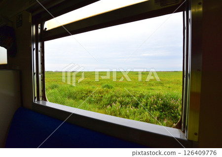 Scenery from Tomakomai Station to Mukawa Station on the JR Hokkaido Hidaka Main Line (cloudy in summer 2023) 126409776