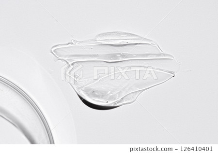 A sample of a moisturizing cosmetic cream or body gel. A sample of a moisturizing cosmetic cream or body gel. 126410401