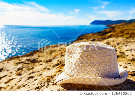 Coast landscape with summer hat, Spain. 126410865