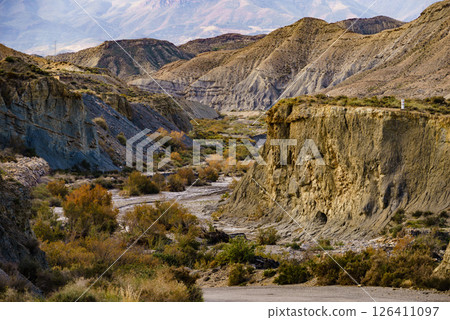 Mountain view. Tabernas desert in Spain 126411097