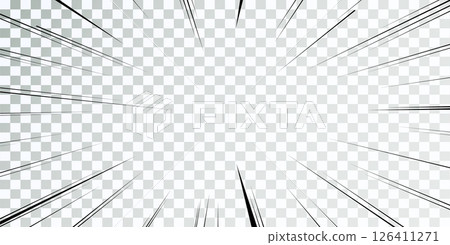 Manga lines. Comics book action. Speed lines frame. Vector carton retro Manga lines. Comics book action. Speed lines frame. Vector carton retro 126411271