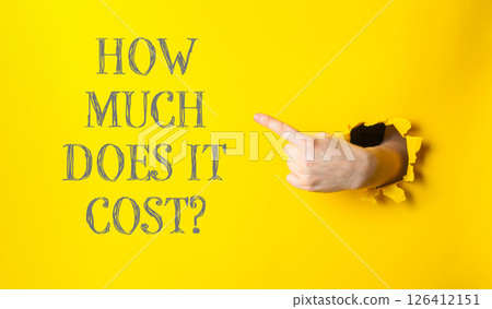 A hand pointing to a yellow wall with the words 126412151