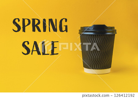 Concept of springtime and the idea of a spring sale 126412192