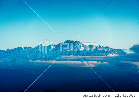 Snow-capped Mountain Peak. Picos de Europa 126412365
