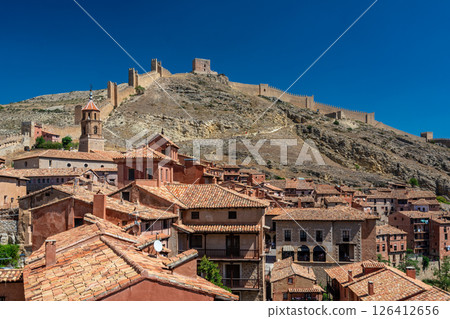 Albarracin Rooftops and Mountain Fortress Albarracin Rooftops and Mountain Fortress 126412656