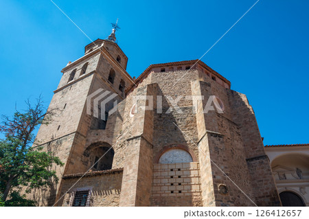 Albarracin Cathedral Tower Close-up Albarracin Cathedral Tower Close-up 126412657