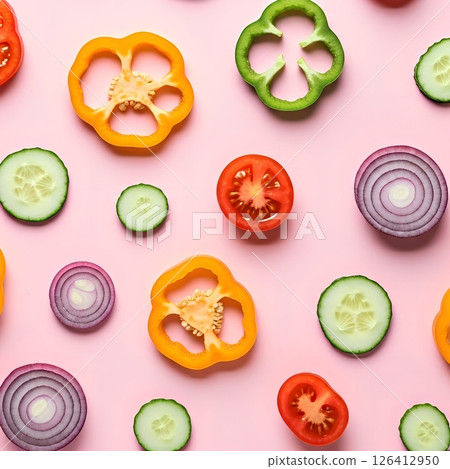 Assorted Fresh Vegetable Collection. Organic Food Photography 126412950