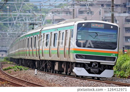 東海道本線真鶴 JR 東 E231 系列 1000 系列 S-08 編隊 (Kozu) 東海道本線真鶴 JR 東 E231 系列 1000 系列 S-08 編隊 (Kozu) 126412971