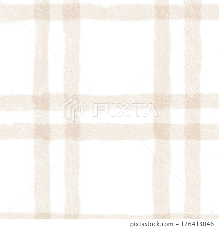 Brown Beige Plaid Tartan Gingham Check Hand Drawn Background Pattern Overlay Brown Beige Plaid Tartan Gingham Check Hand Drawn Background Pattern Overlay 126413046