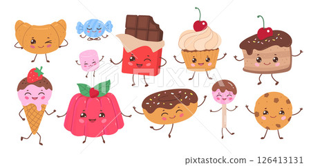 Cute kawaii sweets collection 126413131