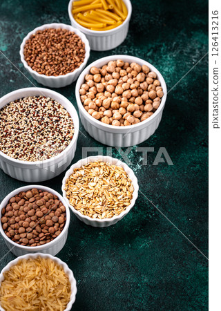 Various gluten free cereals and groats Various gluten free cereals and groats 126413216