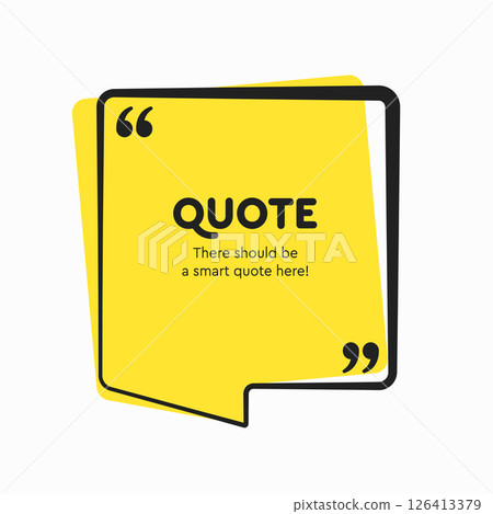 Speech bubble. Space for quote text, frame message Speech bubble. Space for quote text, frame message 126413379