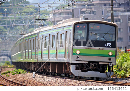 Tokaido Main Line, Manazuru, JR East, 205 series, H28 formation (Kamakura), Yokohama Line, Yugawara evacuation 126413631