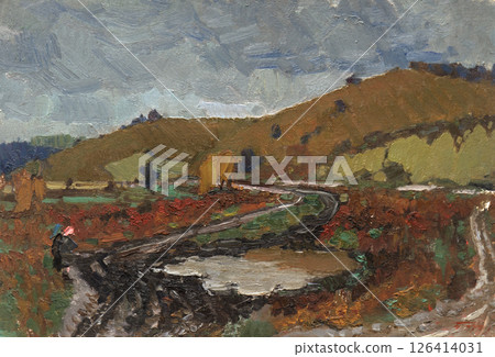 oil painting, fine arts, landscape oil painting, fine arts, landscape 126414031