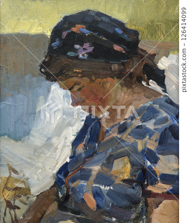 oil painting, portrait, handmade drawing 126414099