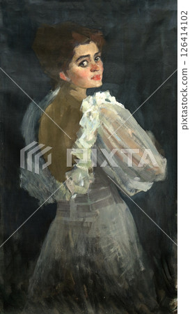 oil painting, portrait, handmade drawing oil painting, portrait, handmade drawing 126414102