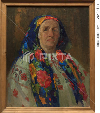 oil painting, portrait, handmade drawing 126414124