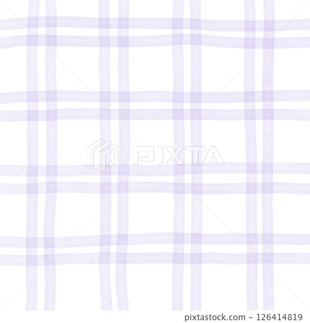Purple White Plaid Gingham Check Hand Drawn Background Pattern Overlay Purple White Plaid Gingham Check Hand Drawn Background Pattern Overlay 126414819