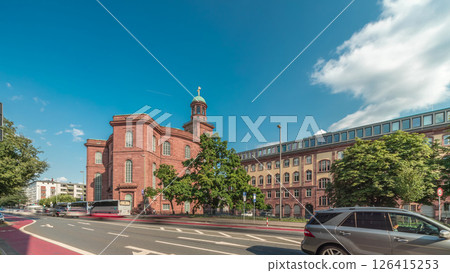 St. Paul Church or Paulskirche timelapse hyperlapse in Frankfurt, Germany. St. Paul Church or Paulskirche timelapse hyperlapse in Frankfurt, Germany. 126415253