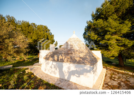 Trullo Surrounded by Olive Trees 126415406