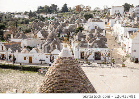 Alberobello roofs from above 126415491