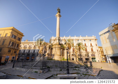 Piazza San Domenico in morning light Piazza San Domenico in morning light 126415572