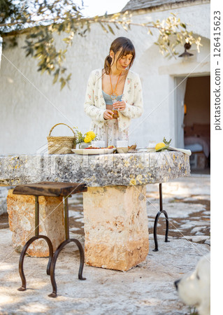 Outdoor Cooking Moment in Puglia 126415623