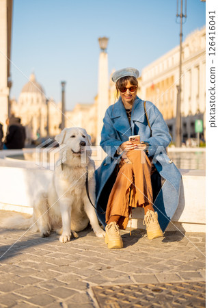 Relaxing by Vatican Fountain Relaxing by Vatican Fountain 126416041