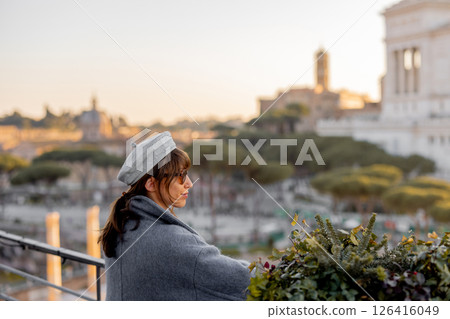Golden hour at the Roman Forum 126416049