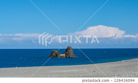 Horizon and clouds of the Sea of Japan, Itoigawa City, Niigata Prefecture Horizon and clouds of the Sea of Japan, Itoigawa City, Niigata Prefecture 126416094
