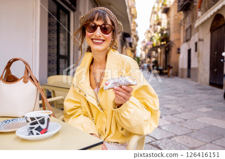Sicilian Cannoli Moment 126416151