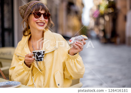 Sicilian Cannoli Moment 126416181