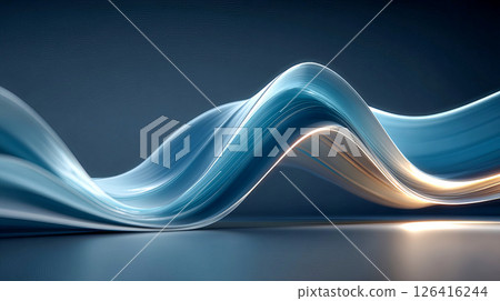 Background with sharp, curved lines, waves, creating a sense of movement and energy 126416244