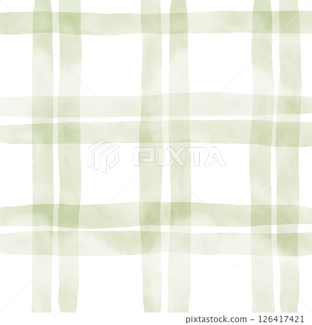 Sage Green White Plaid Gingham Check Hand Drawn Background Pattern Overlay Sage Green White Plaid Gingham Check Hand Drawn Background Pattern Overlay 126417421
