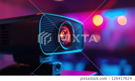 Projector at Nightclub Event Projector at Nightclub Event 126417624