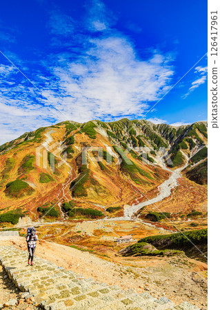 秋季徒步立山，眺望雷鳥澤 126417961