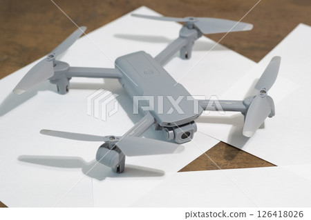 Drone on a table (stock photo) Drone on a table (stock photo) 126418026
