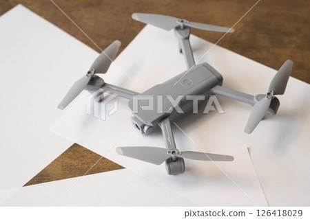 Drone on a table (stock photo) Drone on a table (stock photo) 126418029