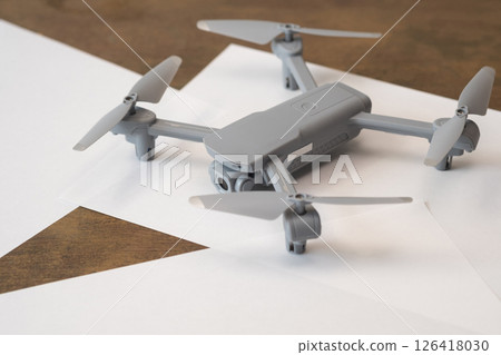 Drone on a table (stock photo) Drone on a table (stock photo) 126418030