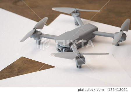 Drone on a table (stock photo) Drone on a table (stock photo) 126418031