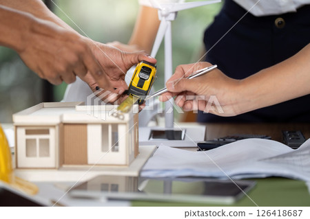Sustainability measurement with engineers using tools on model Sustainability measurement with engineers using tools on model 126418687