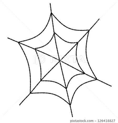 手繪蜘蛛網插圖（萬聖節） 126418827