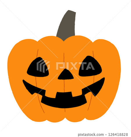 手繪萬聖節南瓜插圖（傑克燈） 126418828