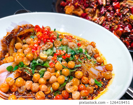 Chinese Sichuan cuisine: Wanzamen 126419451