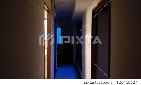 Dark room corridor 126419524