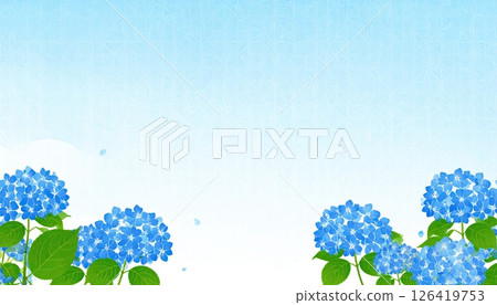 AI Image: Hydrangea watercolor background material 126419753