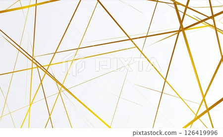 《AI圖片》白色和紙金線背景素材 126419996