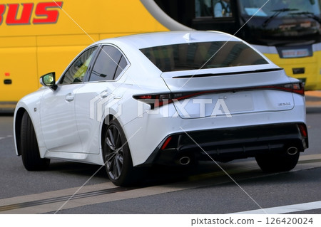 White luxury sedan image 126420024
